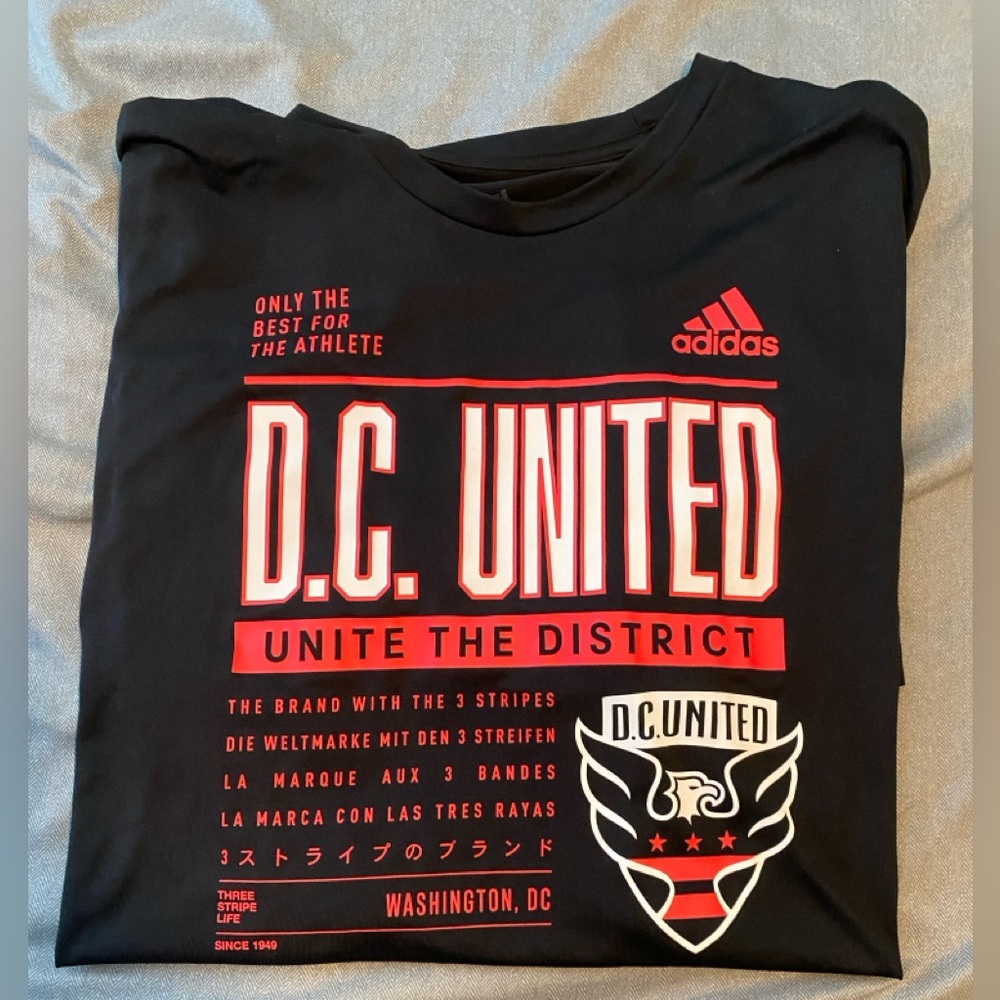 DC United adidas short sleeve dry fit 3XL